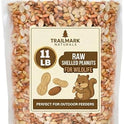 11 LB - Raw Shelled Peanuts for Squirrels, Out of Shell Peanuts for Birds and Wildlife- Squirrel Food, Wild Bird Seed - Grown in The USA