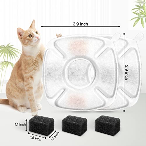 24 Pcs Cat Fountain Replacement Filters 12, 95oz, 12-Pack