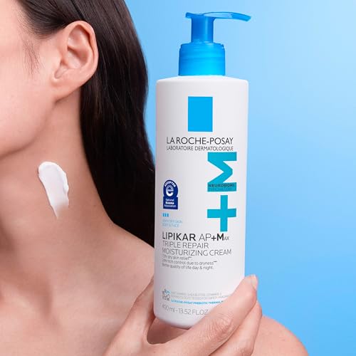 La Roche-Posay Lipikar AP+MAX Triple Repair Moisturizing Body Cream | Face & Body Lotion for Dry Skin with Shea Butter & Niacinamide | Gentle Moisturizer for Very Dry, Rough & Sensitive Skin