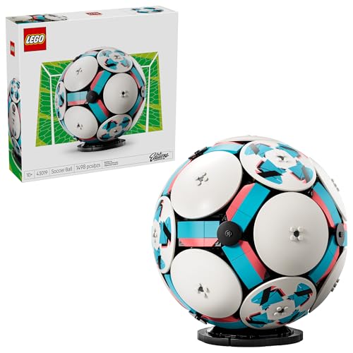 LEGO Editions Soccer Ball - Building Toy for Kids - Collectible Sports Decor for Boys & Girls, Ages 10+ - Includes Micro Stadium - Gift for Father's Day - 43019