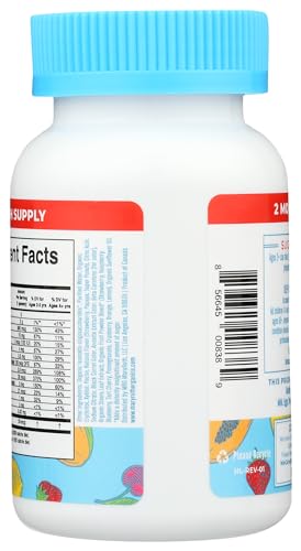 MARYRUTH'S Kids Vitamins | Multi | Sugar Free | 2 Month Supply | Kids Multivitamin Gummies for Ages 2+ | Vegan | Only 1 Gummy a Day | 60 Count