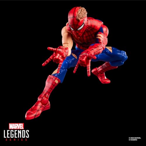 Marvel Legends Series Magic: The Gathering Battle-Damaged Spider-Man, 6-Inch Action Figure Toy & Exclusive Foil Collectible Card Game Trading Card