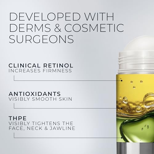 RoC Derm Correxion Retinol Firming Serum Stick with Antioxidants to Visibly Tighten and Firm Wrinkles and Laugh Lines 1.0 oz plus Retinol Eye Cream Packette