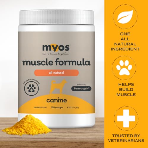 All-Natural Muscle Building Supplement - Helps Reduce Muscle Loss in Dogs Due to Normal Aging and Improves Recovery from Injury or Surgery