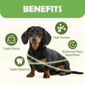 MON2SUN Dog Treats, Triple Flavor 5 Inch Chicken Liver Duck and Chicken Wrapped Rawhide Snacks for Small and Medium Dogs, 21.16 Oz (30 Count-Pack of 1)