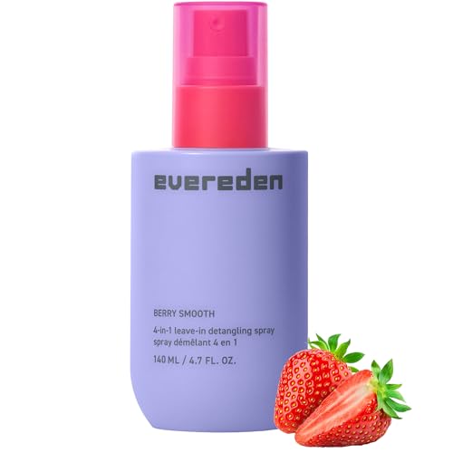 Evereden Kids Detangler Spray: 4-in-1 Leave-In Hair Spray | Detangle, Moisturize & Fight Frizz | Easily Tackle Even the Toughest Knots | Clean & Vegan All types of Hair Product for Kids