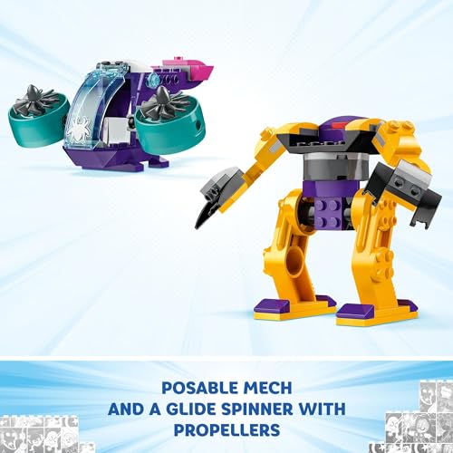 LEGO Marvel Team Spidey Web Spinner Headquarters Building Toy - Pretend Play Spidey and His Amazing Friends Toys Playset for Boys & Girls, Ages 4+ Years - 3 Superhero Minifigures - 10794