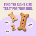 Wellness Old Mother Hubbard Classic P-Nuttier Dog Biscuits, Natural Training Treats, Peanut Butter Flavor, Mini Size, 6 lb Box