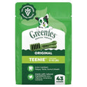 Greenies Veterinarian-Recommended Adult Natural Dental Dog Treats Teenie Size, Dog Dental Chews, Original Flavor, 12 oz. Pack, 43 Count