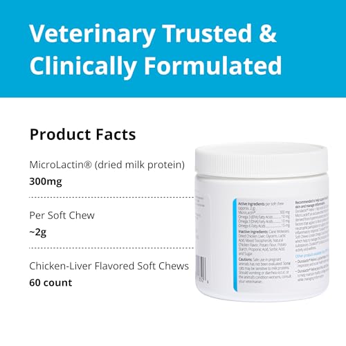 PRN Pharmacal Duralactin Feline & Fatty Acid Soft Chews - Joint Health Supplement for Cats & Kittens - Helps Support Inflammation - Omega 3 Fatty Acid Supplement - Chicken-Liver Flavor - 60 Soft Chews