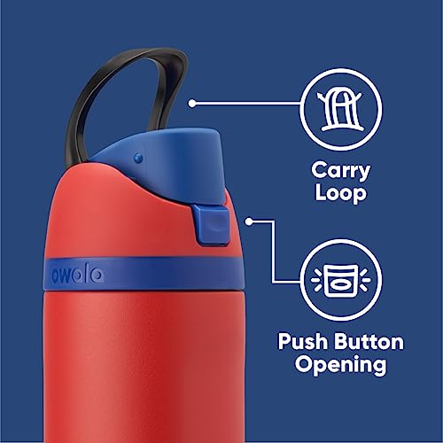 Owala Marvel Potter FreeSip Insulated Stainless Steel Water Bottle with Straw for Sports and Travel, BPA-Free Sports Water Bottle, 24 oz, Spiderman
