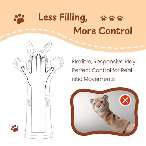 Cat Wrestling Glove, 22 inch Cat Puppet Wrestler with 5 Catnip Pouches & 3 Layer Resistant Protection, Interactive Cat Toy with Treat Pocket for Boredom Relief & Mental Stimulation