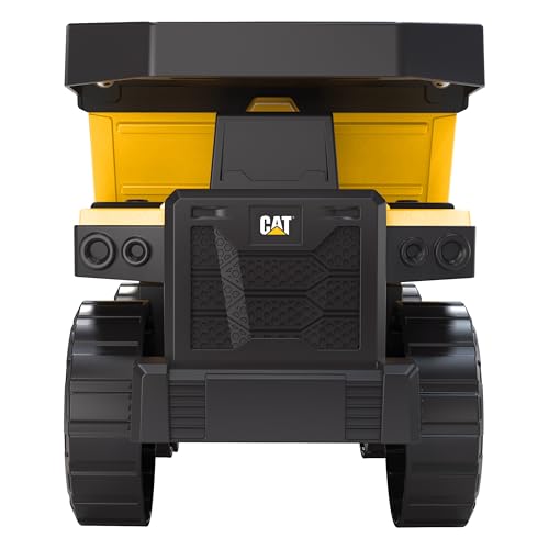 Cat Construction Toys, Real Steel Dump Truck – 12” Heavy Duty Steel Construction Toy with Realistic Working Dump Bed – Durable Vehicle for Indoor & Outdoor Play – Ages 3+