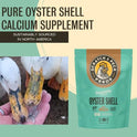 Scratch and Peck Oyster Shell Supplement - 4 lb Bag - Natural Calcium Boost for Healthy Eggshells in Chickens and Ducks, Sustainably Sourced Pure Flaked Oyster Shell