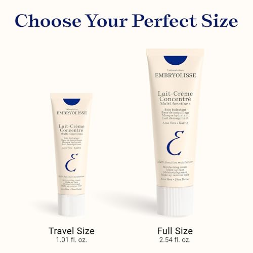 Embryolisse Lait-Crème Concentré Face Moisturizer and Makeup r, French Face Cream With Shea Butter & Aloe Vera