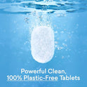 BLUELAND 100% Plastic-Free Dishwasher Detergent Tablets, 60 Count, Free & Clear, Eco-Friendly Dishwashing Pods, Natural, USDA Certified biobased