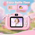 Goopow Kids Camera Toys for 3-8 Year Old Girls Boys,Children Digital Video Camcorder Camera with Cartoon Soft Cover, Best Chritmas Birthday Festival Gift for Kids - 32G SD Card Included