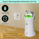 TBTeek Cat Toy, Automatic Motion-Activated, 5 Fun Patterns, 4 Speed Modes, Adjustable Light Angles, Random Rotating Trajectory, Rechargeable