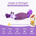 HGB Tough Dog Chew Toys for Aggressive Chewers, Squeaky Indestructible Dog Toy for Large Dogs to Keep Them Busy & Reduce Boredom for Small, Medium, Large Breed, Bacon Flavor