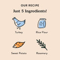Bocce's Bakery Jerky Stick Dog Treats, Wheat-Free, Made with Limited-Ingredients, Baked in The USA with No Added Salt or Sugar, Natural & High-Protein, Turkey & Sweet Potato, 4 oz
