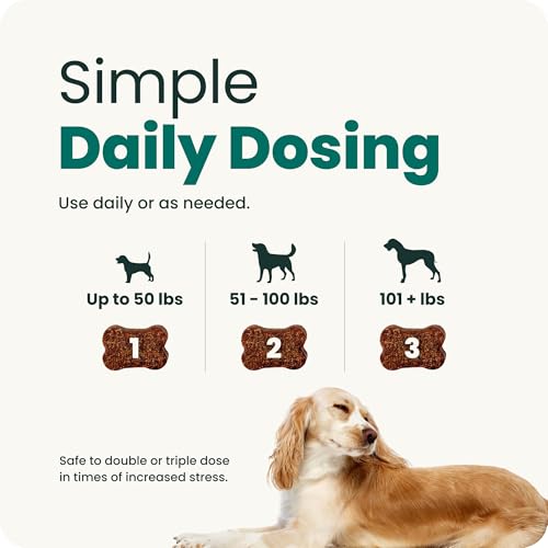VetriScience Calm & Confident Chews, Composure Clinically Tested Calming and Anxiety Supplement for Dogs, Reduce Stress and Fear, Ideal for Thunderstorms, Fireworks and Travel, Chicken, 120 Count