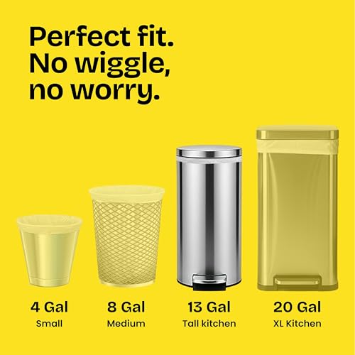 Glad ForceFlex MaxStrength XL Kitchen Trash Bags, 20 Gal, Fresh Clean, 80 Ct (Package May Vary)