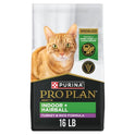 Purina Pro Plan Hairball Management, Indoor Cat Food, Turkey and Rice Formula - 16 lb. Bag