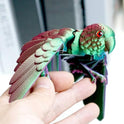 3D Printed Parrot Fidget Toys,Bird with Flexible Wing,Threedee Printing Animals Stuff,Home Office Decor Skeleton Dragon,Festival Gifts Action Figures,3-D Prints Little Live Pets (Colorful)