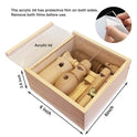 ZDH 9-Piece Wooden Bird Call Set – Handcrafted Bird-Call in Acrylic Wooden Box for Birdwatchers, Nature Lovers, Outdoor Exploration & Education All