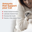 Nutri-Vet Hairball Paw Gel, Cat Hairball Remedy, Kitten Supplies, Hair Ball Relief for Cats, Fur Ball Remedy, Soybean & Coconut Oil, Salmon Flavor, 3 oz