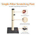 Basics Cat Scratching Post for Indoor Cats & Kittens, Medium (31.5"H), Cat Furniture with Dangling Ball Toy, Grey