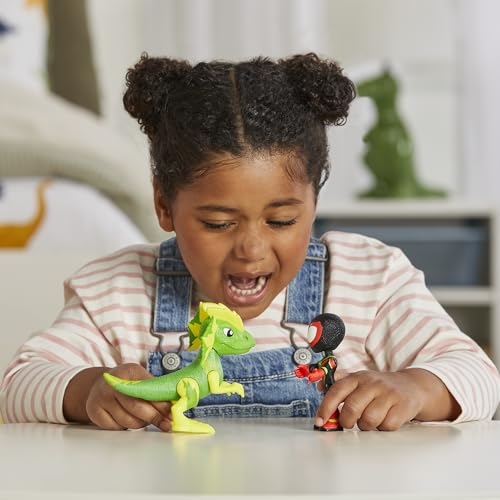 Spidey and his Amazing Friends Marvel Dino-Webs, Miles Spin Morales & Marvel's Electrosaurus Action Figures, Super Hero Toys for Kids Ages 3 and Up