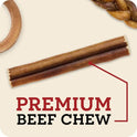 Redbarn Pet Products All Natural 5"-8" Braided Bully Sticks for Small & Large Dogs - Healthy Long Lasting Beef Chews Variety Party Pack - Single Ingredient Low Odor Rawhide Free - 8 oz Bag
