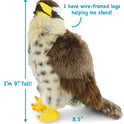 TigerHart Percival the Peregrine Falcon | 10 Inch Hawk Stuffed Animal Plush Bird Toys