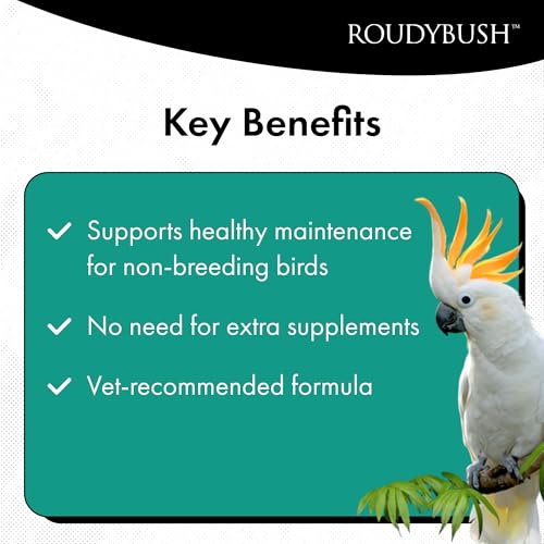 RoudyBush Daily Maintenance Bird Food, Crumbles, 44-Ounce, 2.75 lb (244CRDM)