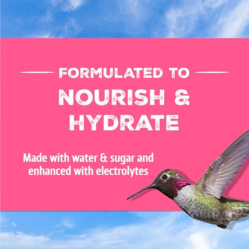 Pennington Electro-Nectar Hummingbird Nectar Ready to Use, Naturally Colored with Electrolytes, 64-oz Bottle