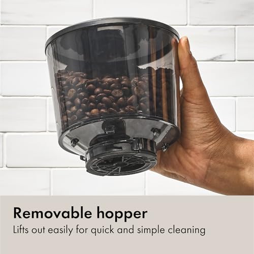 OXO Brew Conical Burr Coffee Grinder - Silver, Stainless Steel Burrs, One-Touch Automatic Smart Grind
