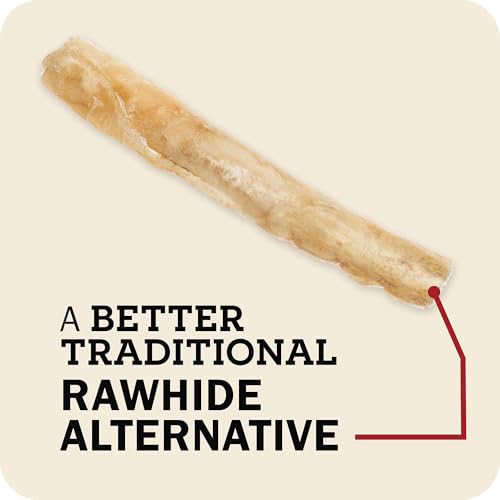 Redbarn Pet Products All-Natural Large 12" Beef Collagen Sticks for Dogs - Long Lasting Low-Odor Alternative to Traditional Rawhide & Bully Sticks - Supports Healthy Joints, Skin, & Coat - 3 Pack