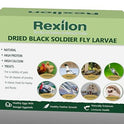 10lb Dried Black Soldier Fly Larvae – Pure Natural, High Protein & Calcium Chicken Feed, Cost-Effective and Premium Quality