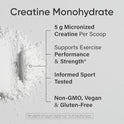 Sports Research Creatine Monohydrate - Gain Lean Muscle, Improve Performance and Strength and Support Workout Recovery* - 5 g Micronized Creatine - 17.64 oz