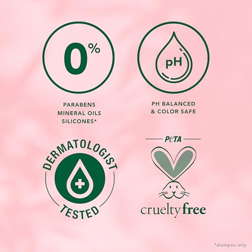 Herbal Essences Shampoo & Conditioner Set, Rose Hips - Smooth Collection, Paraben-Free, Color-Safe, Shiny Hair with Jojoba & Vitamin E, 29.2 Fl Oz Each, 2-Pack