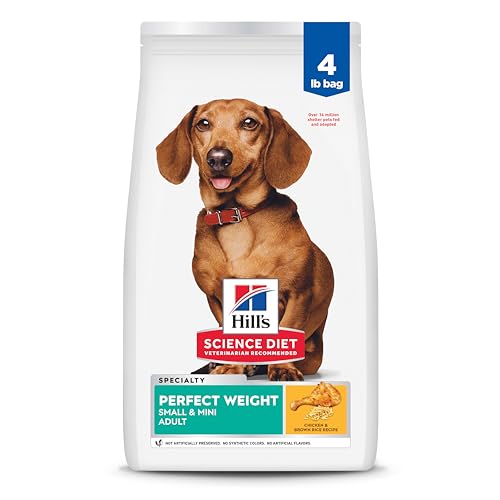Hill's Science Diet Adult Perfect Weight Small & Mini Dry Dog Food, Chicken, 4 lb. Bag