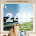 Cat Water Fountain Stainless Steel: 74oz/2.2L Cat Fountain for Drinking - Pet Water Fountain for Cats Inside - Quiet Cats Water Bowl Dispenser - Kitty Drinking Fountains - for Pets& Small Animals