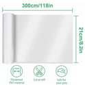 Door Protector from Dog Scratching 118" x 8.2" Cat Scratch Door Frame Single Side Adhesive Protector Anti Dog Scratch Door Guard for Dogs Clear CHUANGSEED