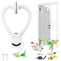 CATPICK Interactive Cat Toys for Indoor Cats - Automatic Flying Bird & Mouse Doorway Hanging Toy, USB Rechargeable Electric Kitten Toy for Hunting Instinct, Enrichment & Exercise, 2 Birds & 1 Mouse