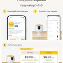 Furbo Mini Pet Camera [Subscription Required] Unlock Camera w/Paid Plan: Home Security with Dog & Cat Safety Alerts, 2-Way Audio, Mountable Smart Cam (Low Risk, 3mo Min. Cancel Anytime)