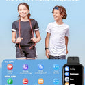 BIGGERFIVE Smart Watch for Kids, 1.8" Fitness Tracker Watch Pedometer, Heart Rate, Sleep Monitor, IP68 Waterproof, Calorie Step Counter, Puzzle Games with/Without APP for Girls Boys Teens 5-16, Black