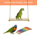 Swing Toys Xylophone, 2pcs Chicken Toys for Poultry Run, Rooster Hens Chicks Pet Parrots Macaw Entertainment, Stress Relief for Birds