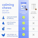 Native Pet Calming Chews for Dogs - Promotes Calming Effect, Supports Emotional Balance & Reduces Hyperactivity - Hemp Seed, Melatonin for Dogs, L-Theanine & Casein - 30 Chews