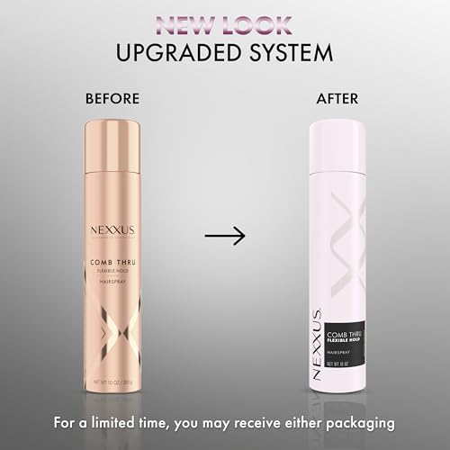 Nexxus Styling Spray Comb Thru Finish Flexible Hold Hairspray Powered by STYLEPROTECT Technology 10 oz